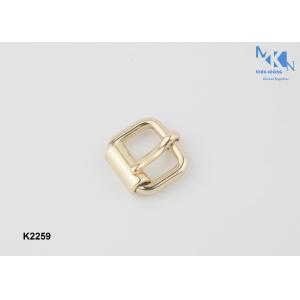 Custom Gold Shoe Buckles 15mm Size , Decorative Metal Strap Buckles K2259