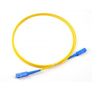China Simplex Single Mode Fiber Optic Patch Cable SCPC - SCPC Low Insertion Loss supplier