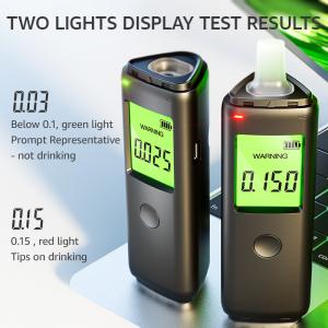 Black keychain Alcohol Breathalyzer Dustproof Home Alcohol Breathalyzer Tester