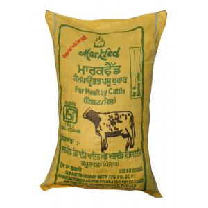 Flexo Printing 25kg 50kg Animal Feed Packaging Bags Empty PP Woven For Cattle Dog
