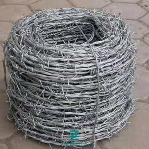 Barbed Wire Fence Wire Mesh Fence Rolls High Tensile Hot Dipped Galvanized  18-208-15 100m