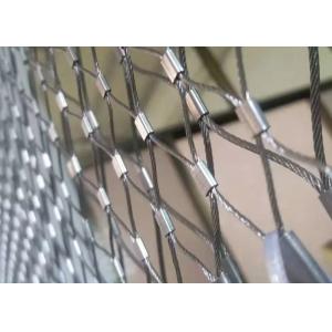 316 Flexible Ferrule Stainless Steel Wire Rope Mesh For Zoo Fence