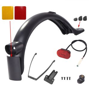 Pro2 Electric Scooter Rear Fender with License Plate Tail Light Bracket Screw Plug Hook Accessory Kit for Elektroroller