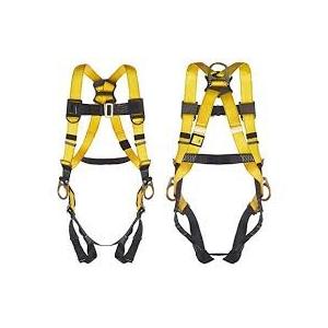 Outdoor Full Body Climbing Harness , Polyester Fall Protection Safety Harness