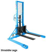 China Straddle Hand Pallet Stacker  , Manual Platform Stacker 1000kg on sale
