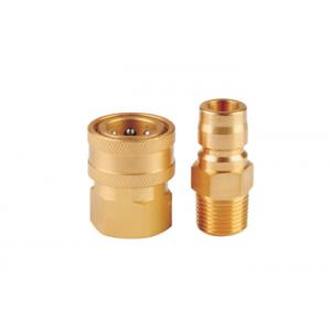 Brass Japanese Style Straight Through Coupler Hydraulic Quick Couplings