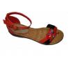 Custom / OEM/ ODM 2012 Quality Designer Size 36-41 Red / Black PU Lady Strappy