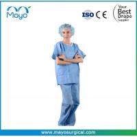 China 2022 Hot Sales Disposable Patient Scrub Suits Medical Apron Scrub Suits on sale