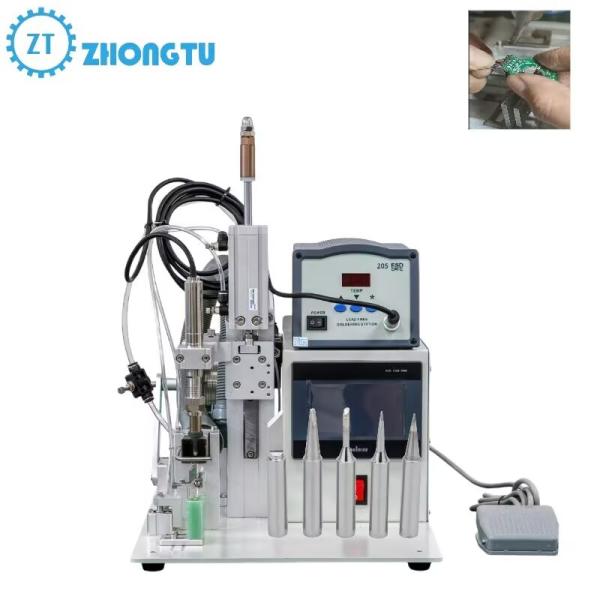 Semi-automatic Electronic Components LCD Welding Machine with Conical Tip Shape Detachable Soldering Iron
