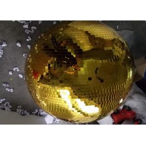 China 120CM Golden Mirror Ball Disco Stage Lights  Rotating Ball supplier