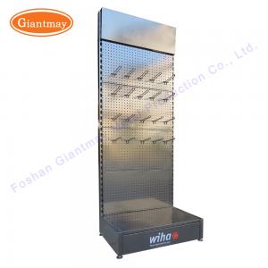 China Free Standing Mobile Accessories Pegboard Metal Stand Store Display Rack supplier