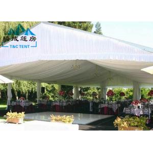 China Large Wind Resistant Outdoor Party Tents 3M - 60M For Wedding Reception supplier