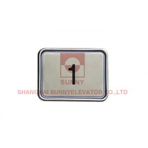 China Square Stainless Steel elevator Push Button Switch DC 12-36V Plastic Frame supplier