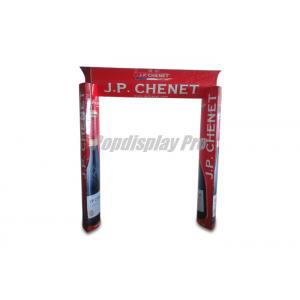 Promotional Paper Flooring Standee Display Large Arche for Red Wine JPC