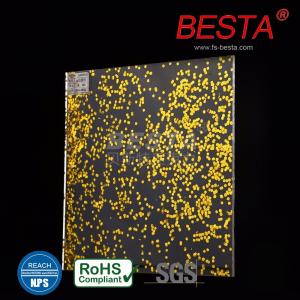 Shiny Cast Gold Glitter Acrylic Sheet 2-120mm Scratch Resistant