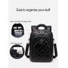 Pu Leather Waterproof Backpack Travelling Bags Purse Laptop USB For Man