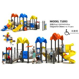 China Disabled Children Outdoor Garden Slides , Orphanage Recreational Equipment High Safety supplier