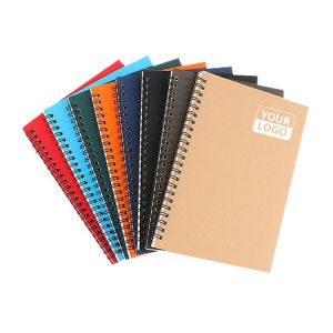 China Custom School A5 Spiral Notebook Personalized Kraft Paper Notebooks Customizable wholesale