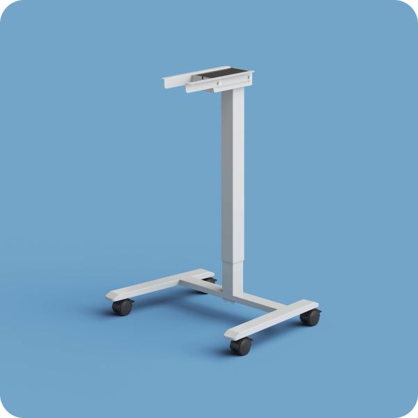 One Motor Uplift Desk Frame Single Column With 2 Stages 705-1145mm Height