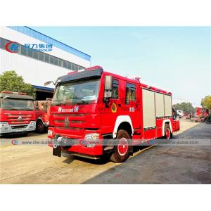 Howo 4x2 Emergency Rescue Fire Truck With Folding Crane