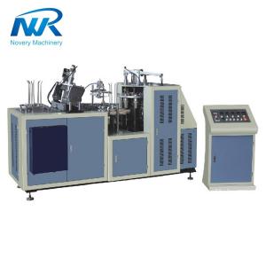 Fully Automatic Ice Cream Paper Cup Making Machine 60pcs/min Production Capacity Customized Color Schneider Omron