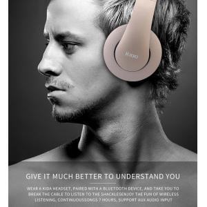 Bluetooth Headphones, Portable Stereo Wireless Headset with Mic Over-Ear Noise Isolation Earphones Support TF Card for P
