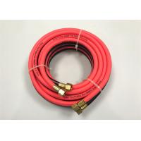 Red PVC Air Hose / Oxy Acetylene Double Welding Pipe Tube With Connector