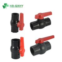 China High Thickness PVC Ball Valve 1.5 Inch Water Valve PVC Gray Plastic Flexible on sale