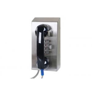 China Anti Rust Vandal Resistant Phone With Rugged Handset And Armored Cord supplier
