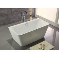 China Acrylic Resin Square Freestanding Bathtub Contemporary Small Freestanding Bath 1500 on sale