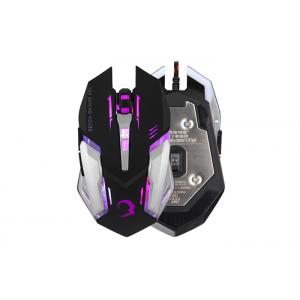 RECCAZR MS320  2500DPI 7 LED Lights 6 DPI Optical Wired Computer Gaming Mouse Professional Ergonomic Gaming Mice for PC