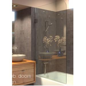 High Strength Tempered Glass Shower Screen , Glass Bathtub Screen With Hinge