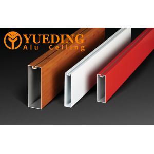 China 構造 アルミ 立方形のチューブ 木の粒色の3-6メートル wholesale