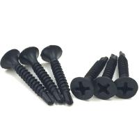 China Flared Head Drywall Screw Black Scale Drill Tail Screw Cross Countersunk Head Plasterboard Nail on sale