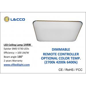 China 144W SMD 5730 LED Ceiling Lamp Dimmable With Remote Controller supplier