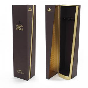Food Grade Wine Gift Boxes Cardboard With Gold Foil Glossy Lamination Printing
