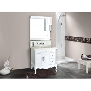 壁の虚栄心の骨董品の古典的な浴室の家具の流しポリ塩化ビニールの浴室用キャビネット