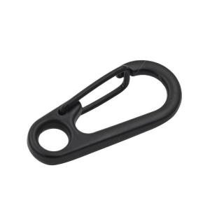 China Black Zinc Alloy Mini Carabiner Snap Hook Key Chain Ring Spring for Mining Equipment supplier