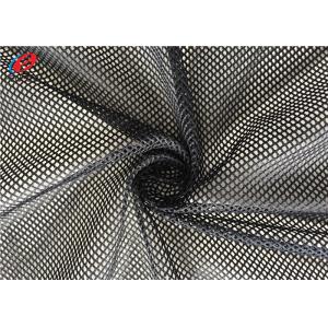 China Custom Colour Big Hole 100% Polyester Sports Mesh Fabric , Breathable Mesh Textile For Bag supplier