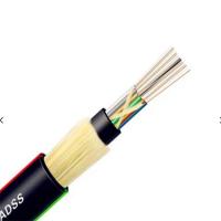 China Kevlar Yarn 100M 200M 300M Span ADSS 24 48 96 144 Core Optic Fiber Cable on sale