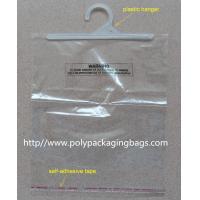 China Professional Flexible Packaging Poly Bags With Hangers  / Custom Shopping Bags on sale