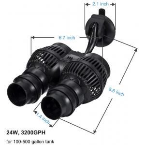 Submersible Wave Maker Aquarium Pump 16W For Freshwater Saltwater