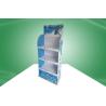 China Heavy Duty POS Cardboard Displays With Three Shelf , 350gsm CCNB And Foam Board wholesale