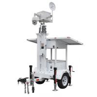 China Energy Efficient  Mobile Solar Surveillance Trailer DC24V Eco Friendly on sale