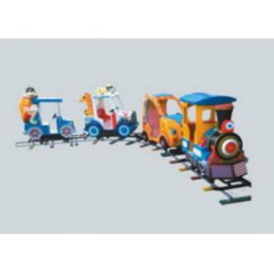 China Amusement Park Train Rides , Battery Powered Ride On Train With Track For Toddlers supplier