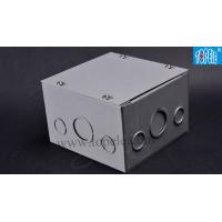 China Steel Electrical Boxes And Covers Cable Switch Enclosures , Outdoor Conduit Junction Box on sale