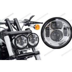 Waterproof Motorcycle Driving Lights , 5 Inch Round LED Headlights High Low Beam For Jeep