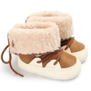 Amazon Hot sale Snow Fleece 0-2 years First walker baby booties