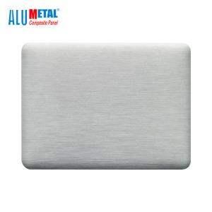 Aluminum Mirror Acp Sheet Cladding 0.5mm Silver 2440mm Gloss