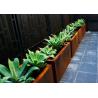 China Customized Square Metal Planters Outdoor Corten A Material 50cm Height wholesale